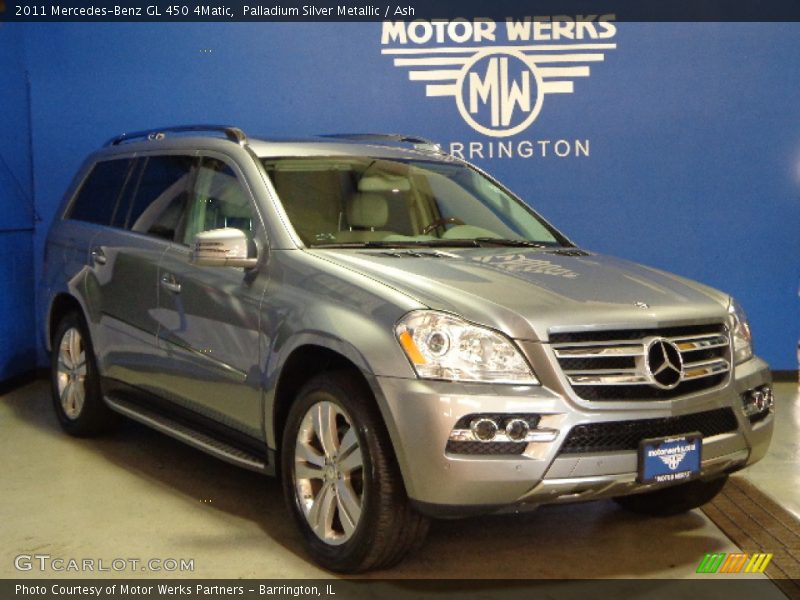 Palladium Silver Metallic / Ash 2011 Mercedes-Benz GL 450 4Matic