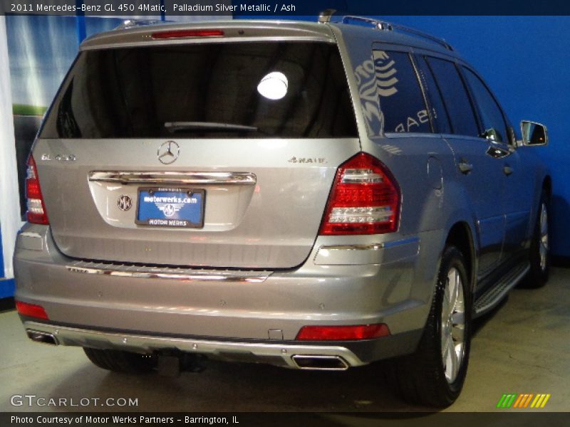 Palladium Silver Metallic / Ash 2011 Mercedes-Benz GL 450 4Matic