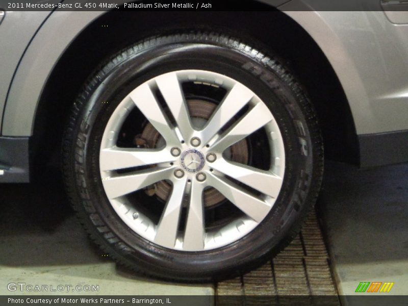 Palladium Silver Metallic / Ash 2011 Mercedes-Benz GL 450 4Matic