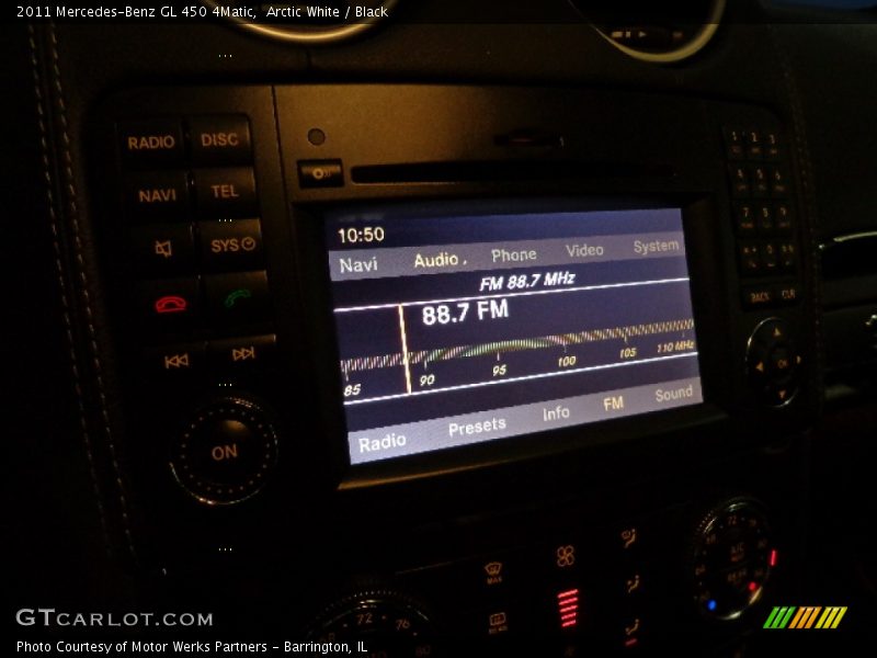 Arctic White / Black 2011 Mercedes-Benz GL 450 4Matic