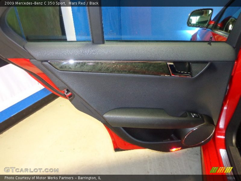 Mars Red / Black 2009 Mercedes-Benz C 350 Sport