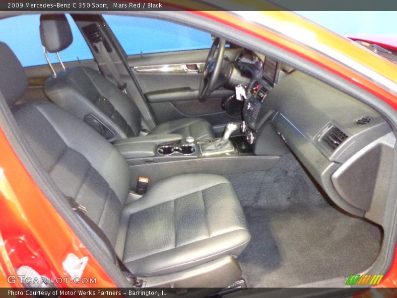 Mars Red / Black 2009 Mercedes-Benz C 350 Sport