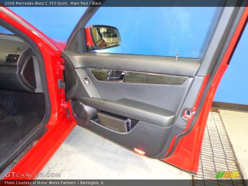Mars Red / Black 2009 Mercedes-Benz C 350 Sport