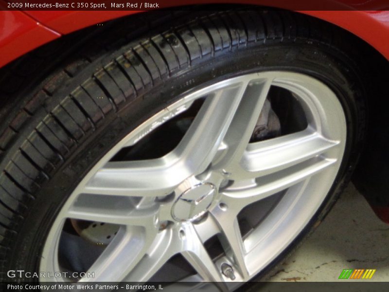 Mars Red / Black 2009 Mercedes-Benz C 350 Sport