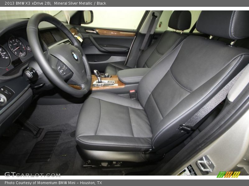 Mineral Silver Metallic / Black 2013 BMW X3 xDrive 28i