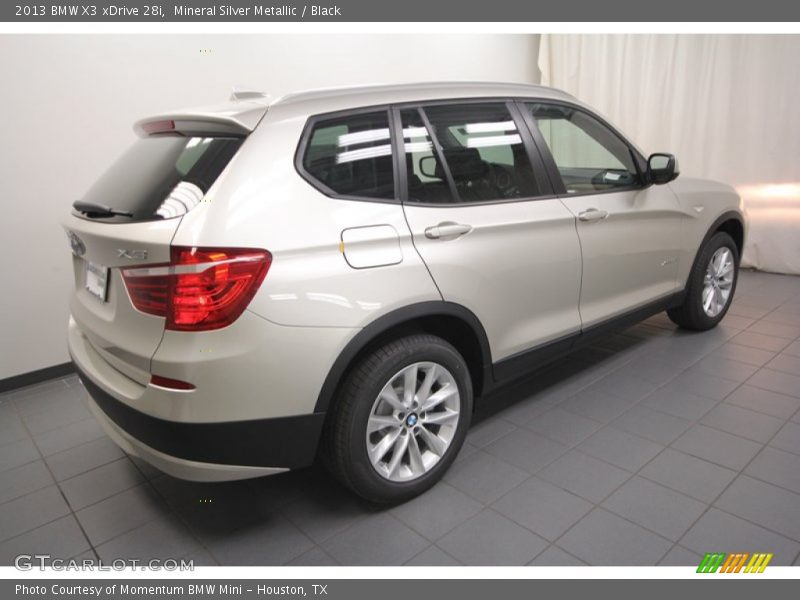 Mineral Silver Metallic / Black 2013 BMW X3 xDrive 28i