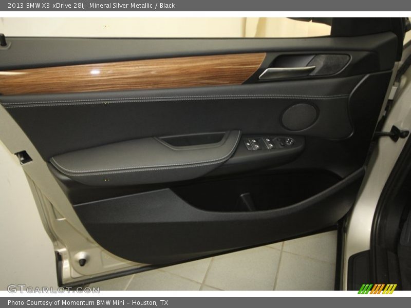 Mineral Silver Metallic / Black 2013 BMW X3 xDrive 28i