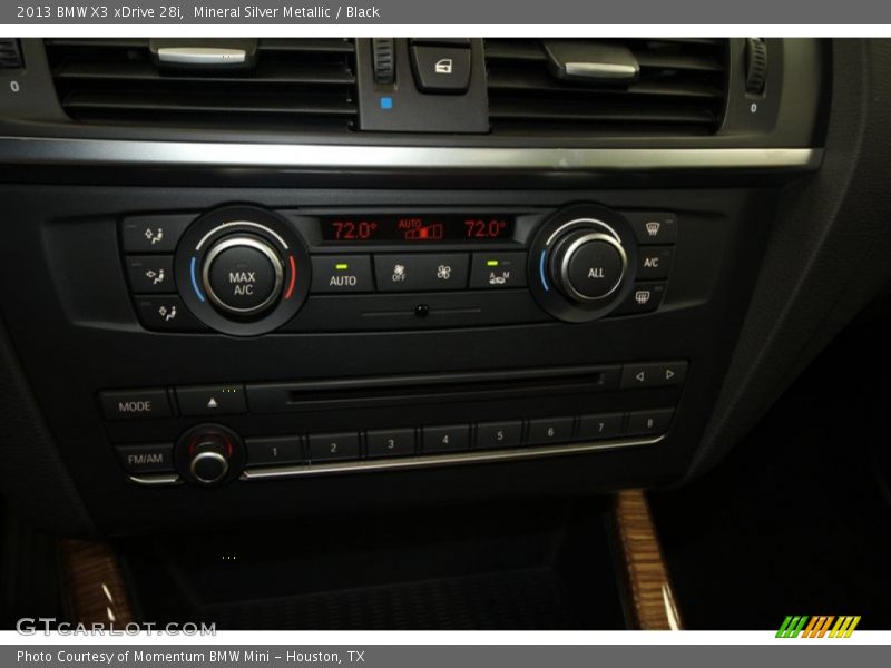 Mineral Silver Metallic / Black 2013 BMW X3 xDrive 28i