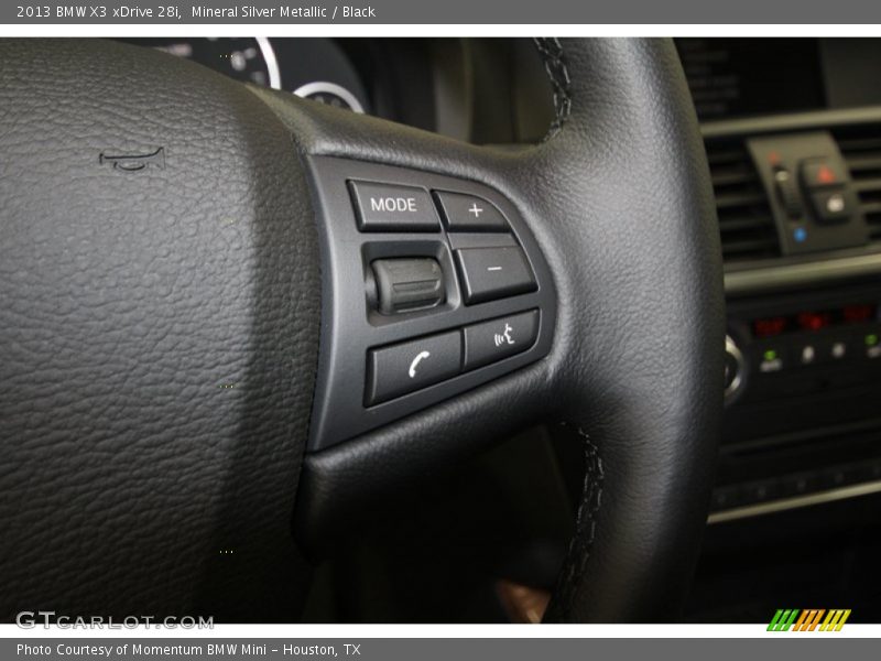 Mineral Silver Metallic / Black 2013 BMW X3 xDrive 28i