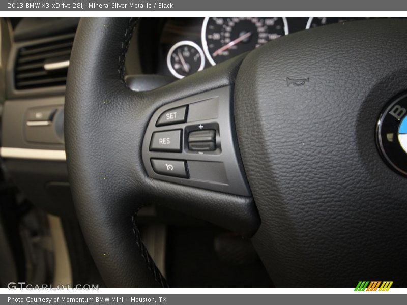 Mineral Silver Metallic / Black 2013 BMW X3 xDrive 28i