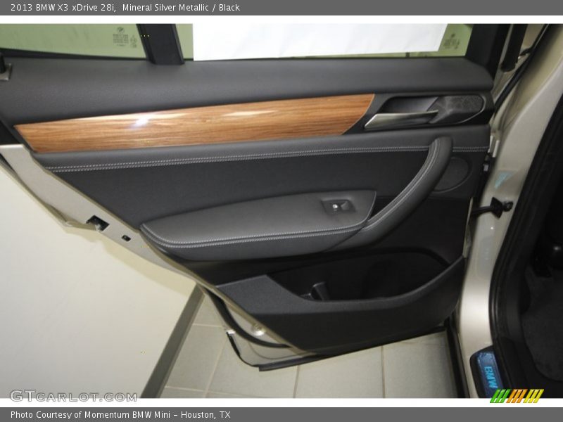 Mineral Silver Metallic / Black 2013 BMW X3 xDrive 28i