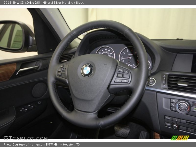 Mineral Silver Metallic / Black 2013 BMW X3 xDrive 28i