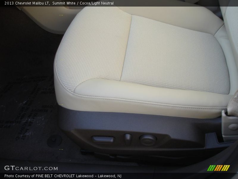 Summit White / Cocoa/Light Neutral 2013 Chevrolet Malibu LT