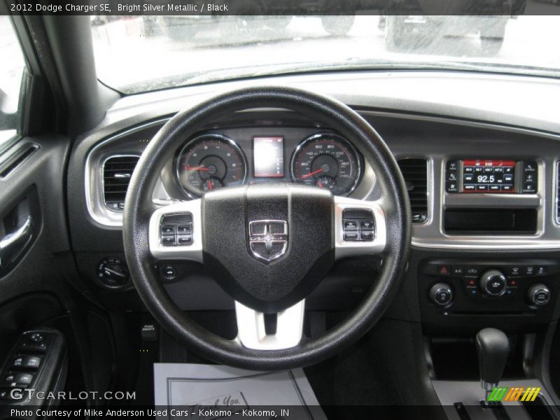 Bright Silver Metallic / Black 2012 Dodge Charger SE