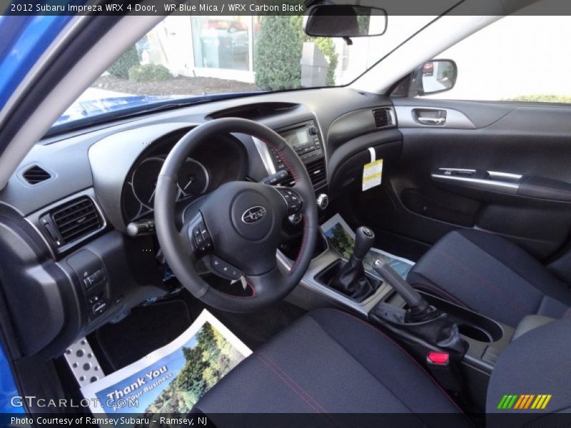 WRX Carbon Black Interior - 2012 Impreza WRX 4 Door 