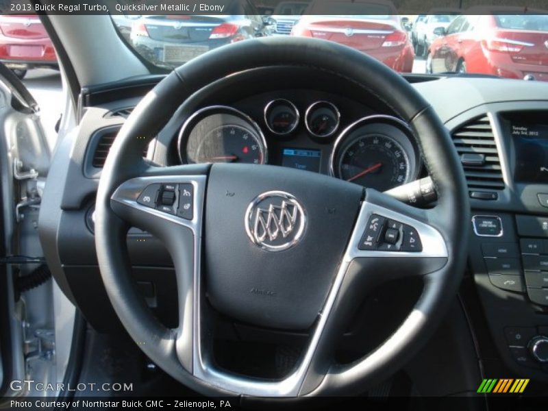 Quicksilver Metallic / Ebony 2013 Buick Regal Turbo