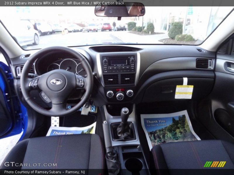 Dashboard of 2012 Impreza WRX 4 Door