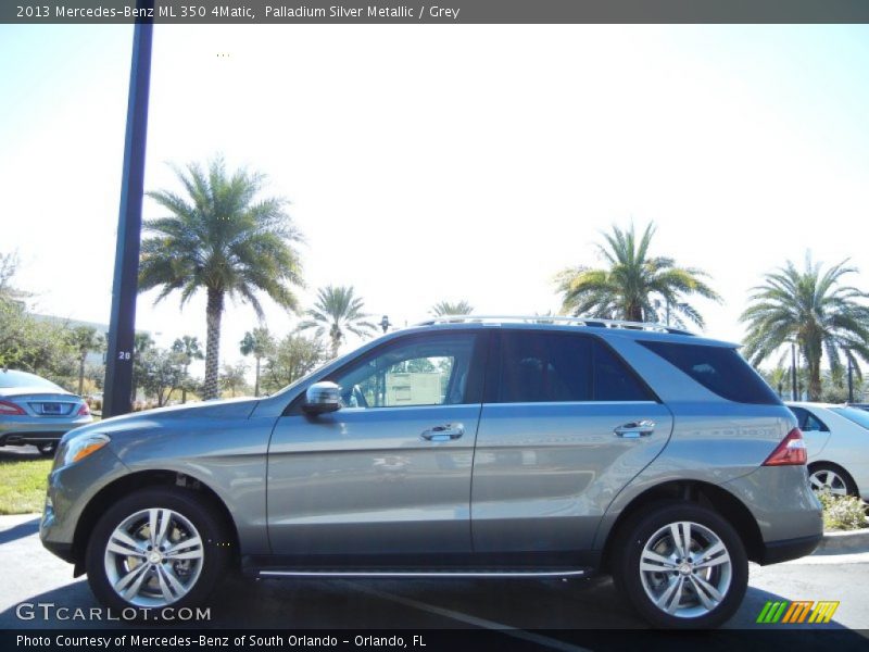 Palladium Silver Metallic / Grey 2013 Mercedes-Benz ML 350 4Matic