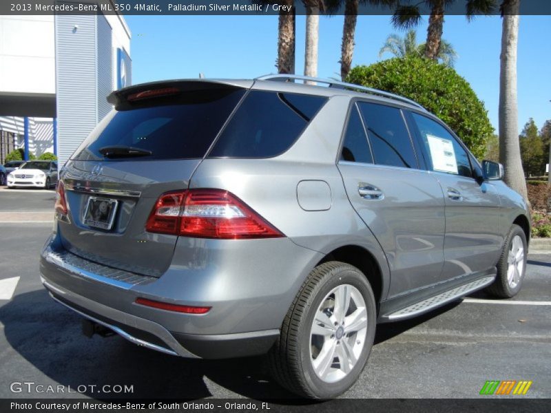 Palladium Silver Metallic / Grey 2013 Mercedes-Benz ML 350 4Matic