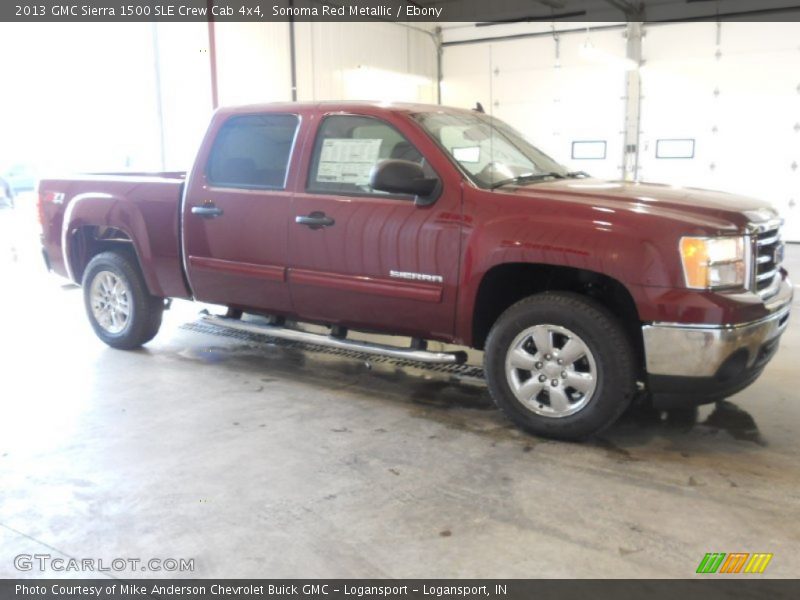 Sonoma Red Metallic / Ebony 2013 GMC Sierra 1500 SLE Crew Cab 4x4