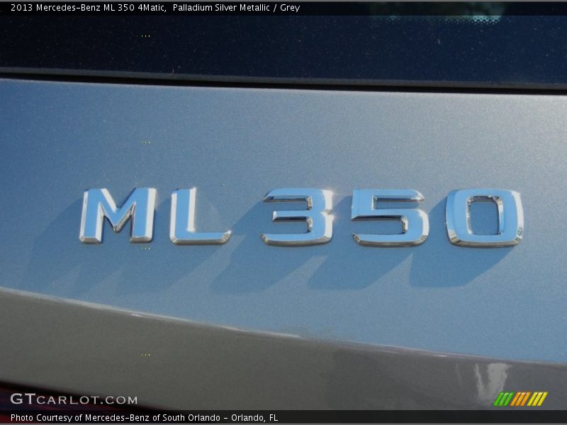 Palladium Silver Metallic / Grey 2013 Mercedes-Benz ML 350 4Matic