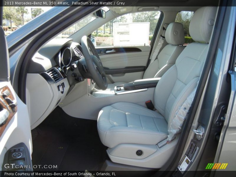 Palladium Silver Metallic / Grey 2013 Mercedes-Benz ML 350 4Matic