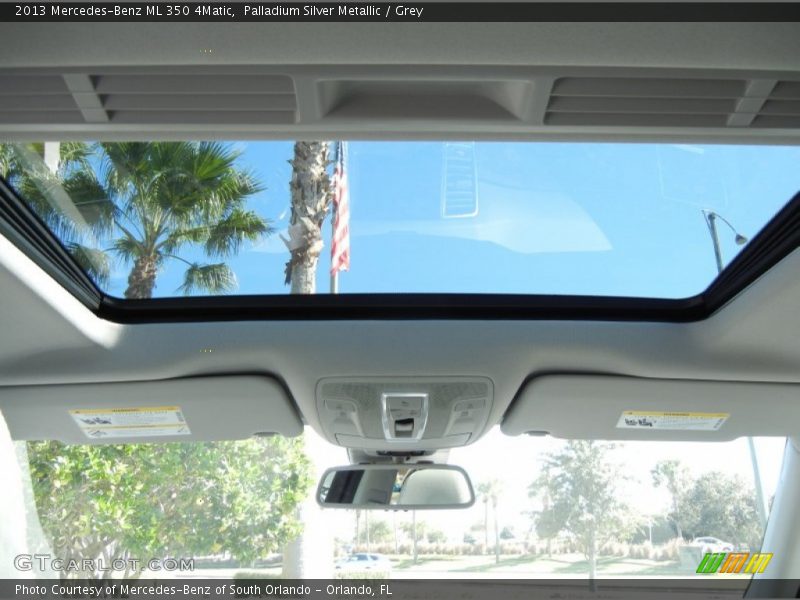 Palladium Silver Metallic / Grey 2013 Mercedes-Benz ML 350 4Matic