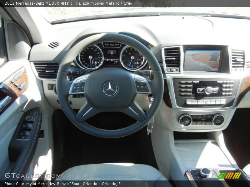 Palladium Silver Metallic / Grey 2013 Mercedes-Benz ML 350 4Matic