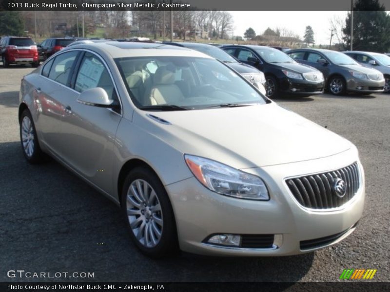 Champagne Silver Metallic / Cashmere 2013 Buick Regal Turbo