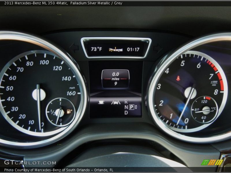 Palladium Silver Metallic / Grey 2013 Mercedes-Benz ML 350 4Matic
