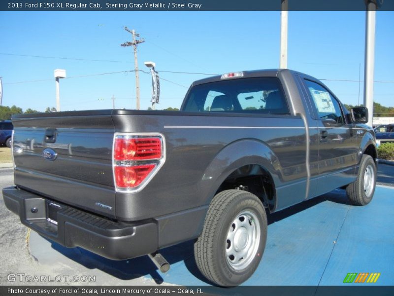 Sterling Gray Metallic / Steel Gray 2013 Ford F150 XL Regular Cab