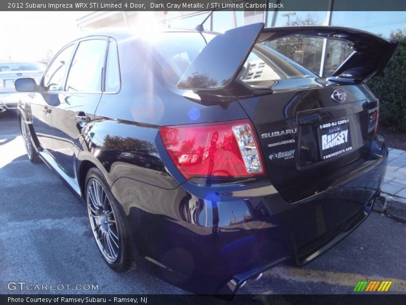 Dark Gray Metallic / STi Limited Carbon Black 2012 Subaru Impreza WRX STi Limited 4 Door