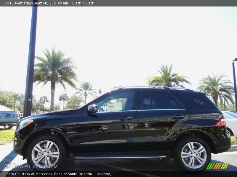Black / Black 2013 Mercedes-Benz ML 350 4Matic
