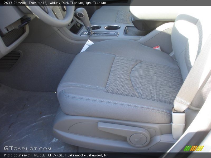 White / Dark Titanium/Light Titanium 2013 Chevrolet Traverse LS