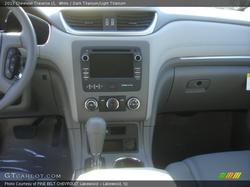 White / Dark Titanium/Light Titanium 2013 Chevrolet Traverse LS