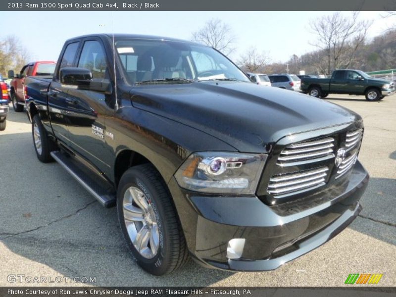 Black / Black 2013 Ram 1500 Sport Quad Cab 4x4