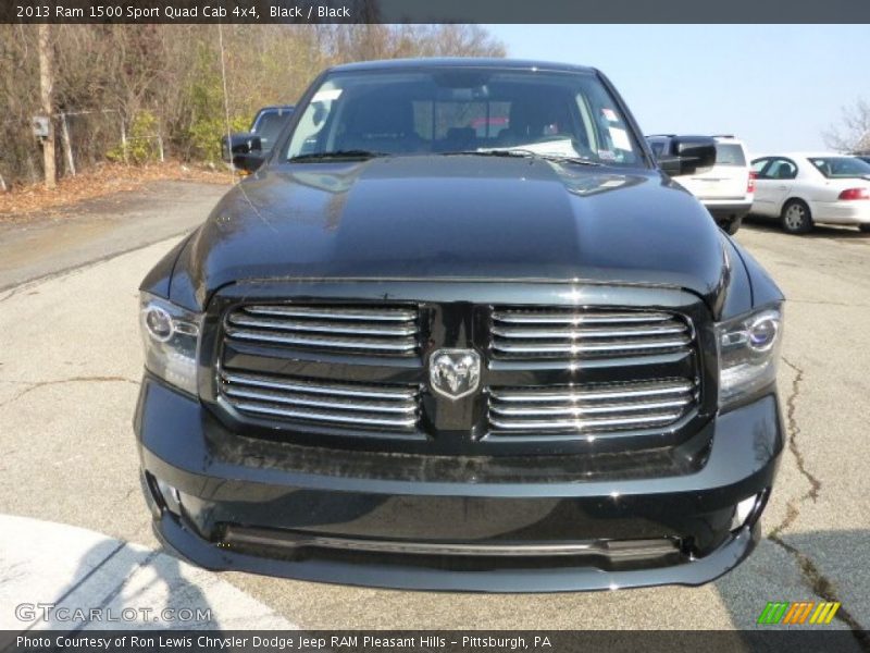 Black / Black 2013 Ram 1500 Sport Quad Cab 4x4