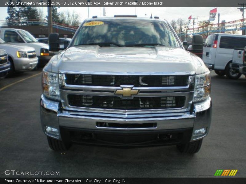 Silver Birch Metallic / Ebony Black 2008 Chevrolet Silverado 2500HD LTZ Crew Cab 4x4