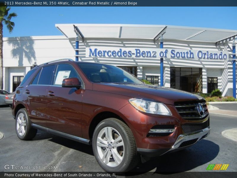 Cinnabar Red Metallic / Almond Beige 2013 Mercedes-Benz ML 350 4Matic