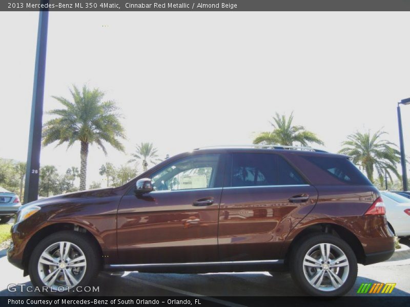 Cinnabar Red Metallic / Almond Beige 2013 Mercedes-Benz ML 350 4Matic