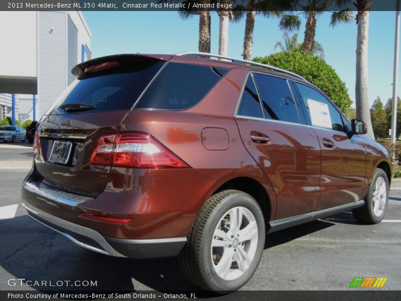 Cinnabar Red Metallic / Almond Beige 2013 Mercedes-Benz ML 350 4Matic