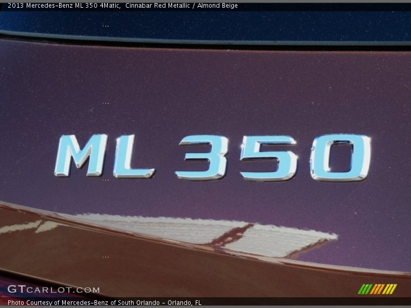 Cinnabar Red Metallic / Almond Beige 2013 Mercedes-Benz ML 350 4Matic