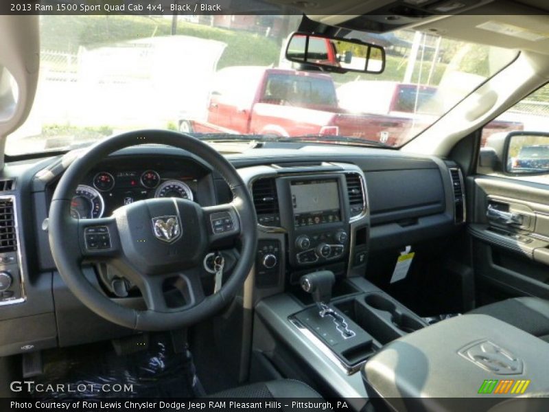  2013 1500 Sport Quad Cab 4x4 Black Interior