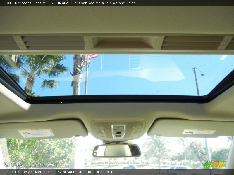 Cinnabar Red Metallic / Almond Beige 2013 Mercedes-Benz ML 350 4Matic