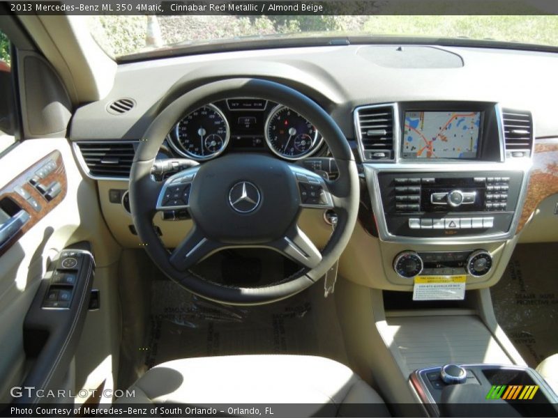 Cinnabar Red Metallic / Almond Beige 2013 Mercedes-Benz ML 350 4Matic