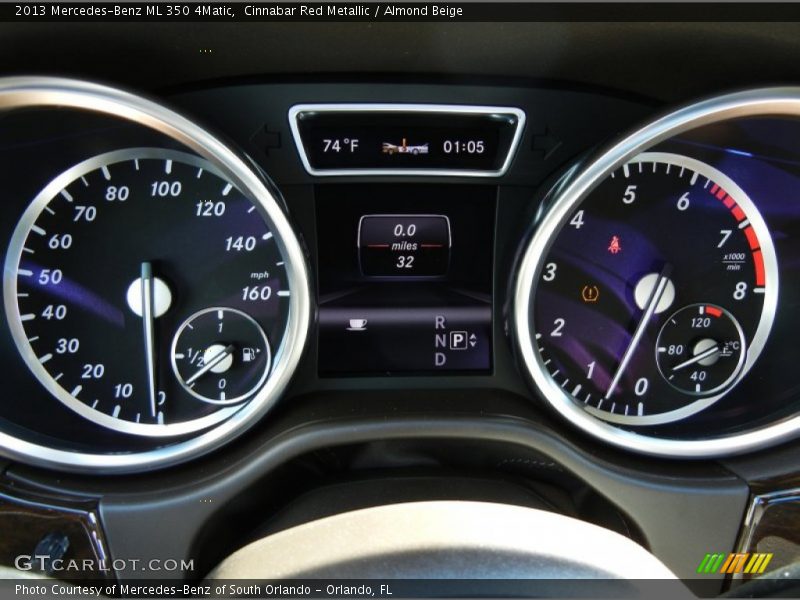 Cinnabar Red Metallic / Almond Beige 2013 Mercedes-Benz ML 350 4Matic