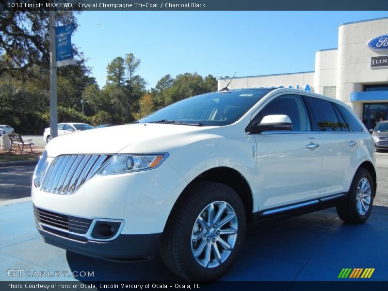 Crystal Champagne Tri-Coat / Charcoal Black 2013 Lincoln MKX FWD