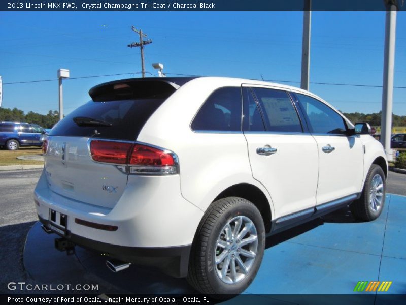 Crystal Champagne Tri-Coat / Charcoal Black 2013 Lincoln MKX FWD