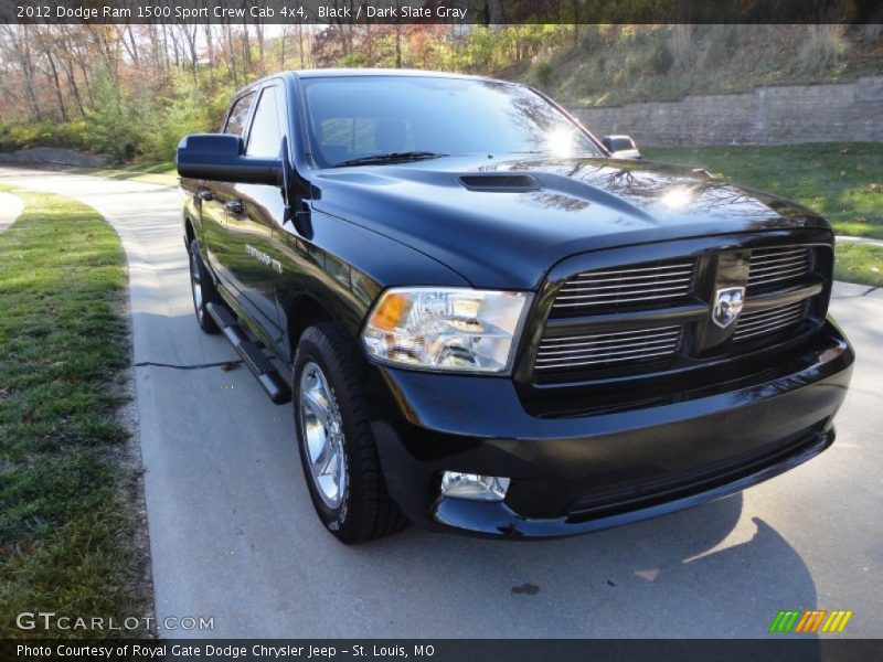 Black / Dark Slate Gray 2012 Dodge Ram 1500 Sport Crew Cab 4x4