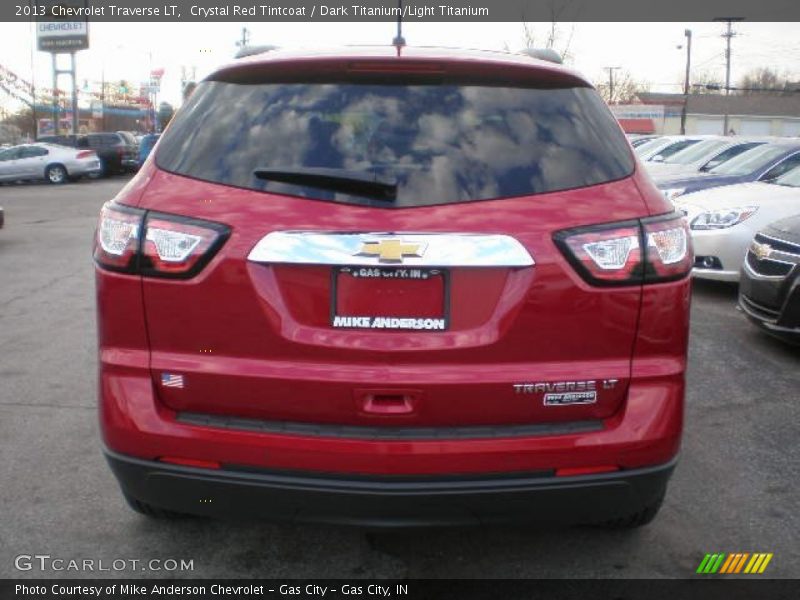 Crystal Red Tintcoat / Dark Titanium/Light Titanium 2013 Chevrolet Traverse LT